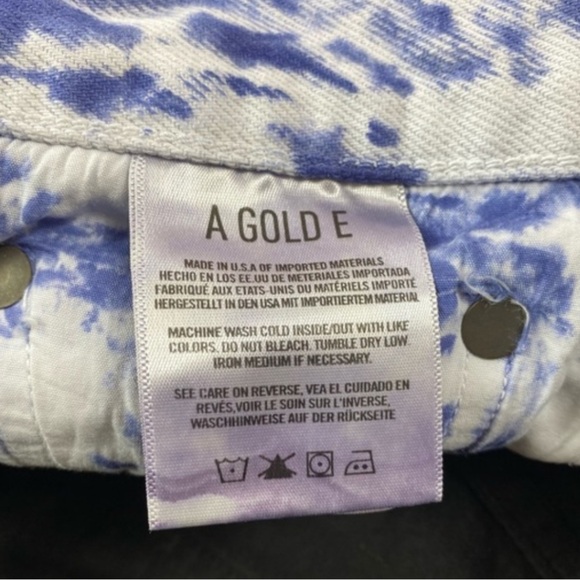 AGOILE RUMI TIE DIE BLACKLIGHT SHORTS 28 - Picture 4 of 5